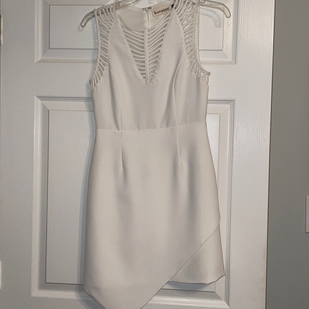 b. original by shoe fly white cocktail dress